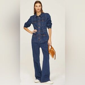 Madewell Dark Blue Women's Denim Jumpsuit